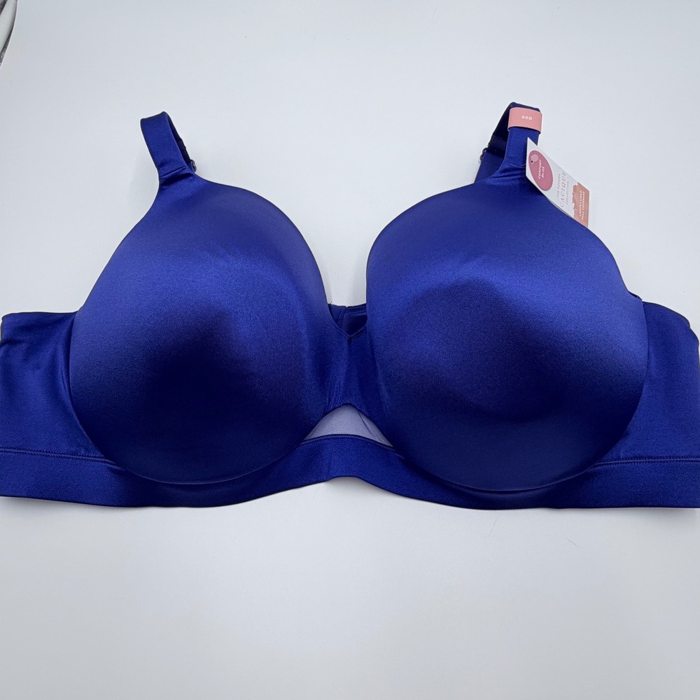 Cacique Comfort Bliss Lightly Lined Full Coverage Bra Royal Blue 50D NWT